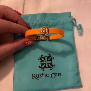Rustic Cuff Bracelet in Orange